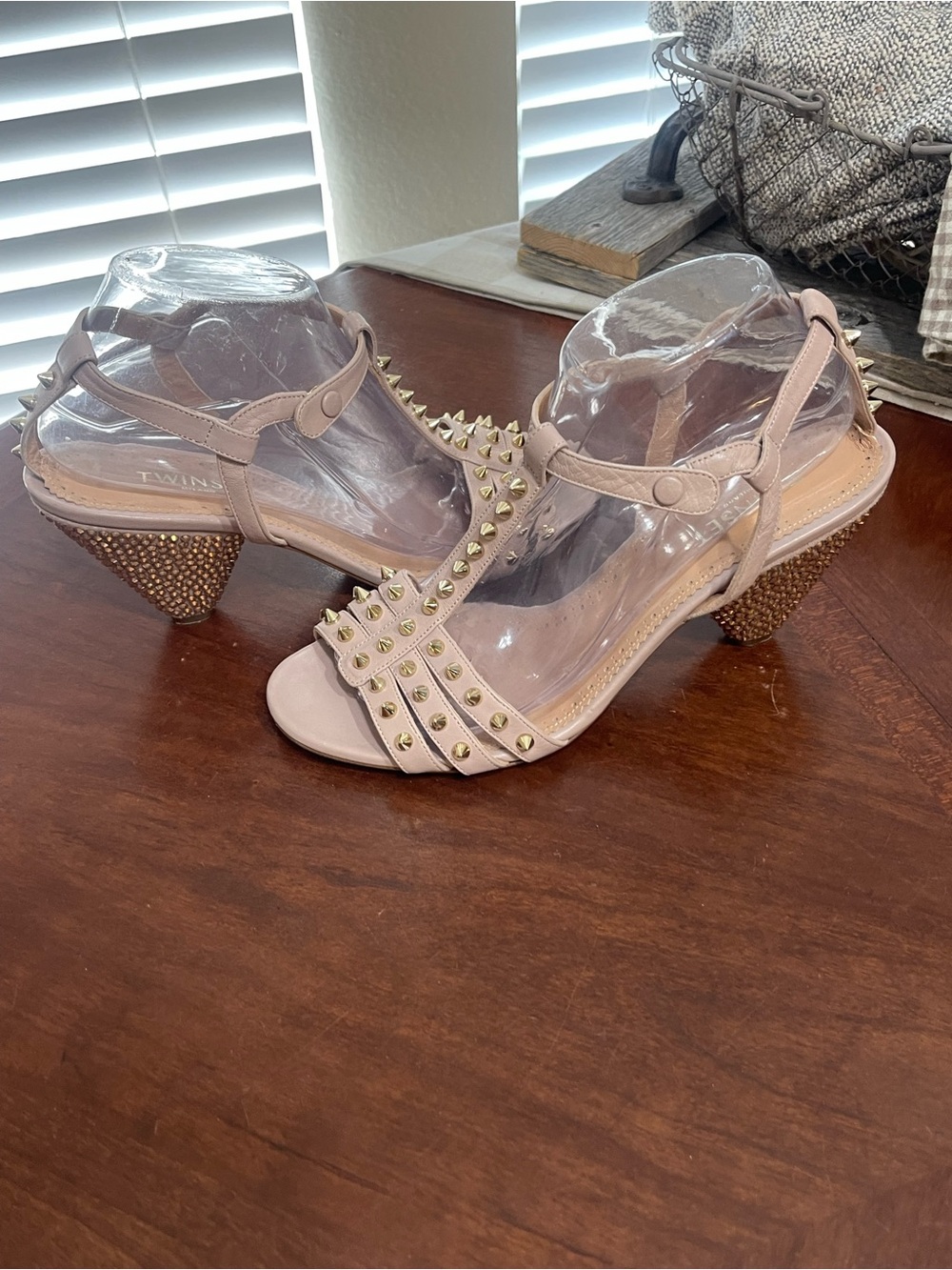 Twinset Heeled sandals studded